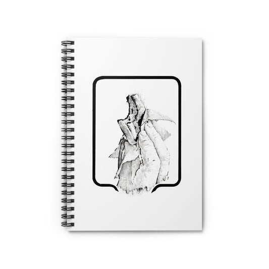 Ice Cream Sandwich Spiral Notebook - Ruled Line with Unique Hand Design