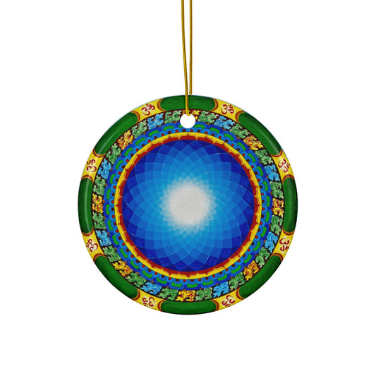 Vibrant Ceramic Ornaments – 2-Sided Print for Holidays & Home Decor