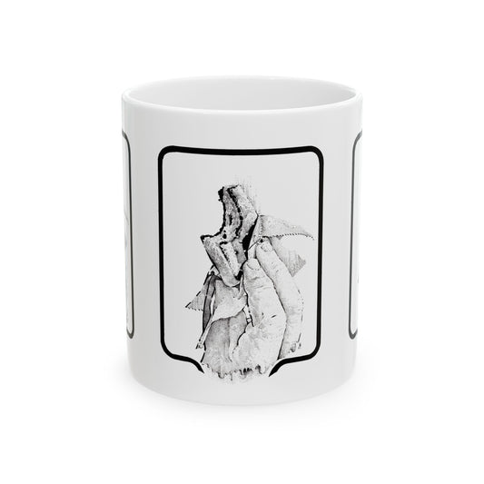 Ice Cream Sandwich: Artistic Hand-Drawn Ceramic Mug - Perfect for Coffee Lovers and Gift Giving