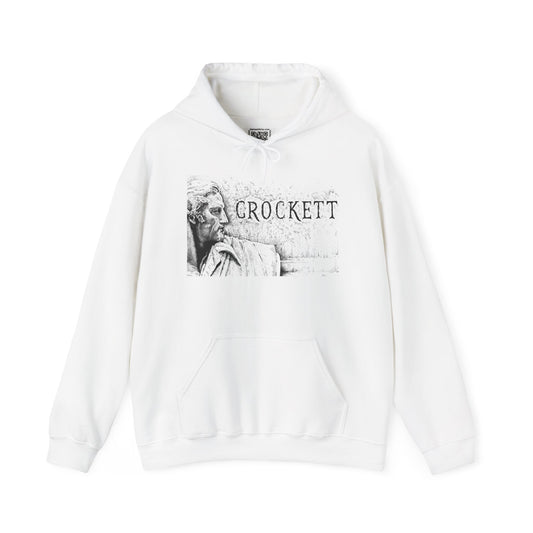 Davy Crockett Graphic Hoodie - Unisex Heavy Blend Sweatshirt