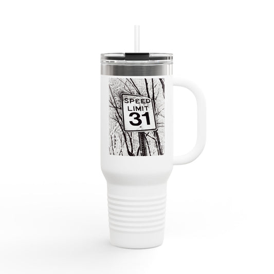 Trenton Speed Limit: Insulated Travel Mug, 40oz