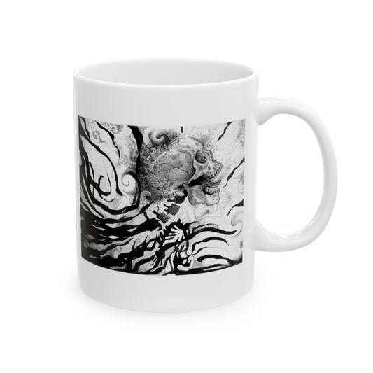 Screaming Skull Ceramic Mug
