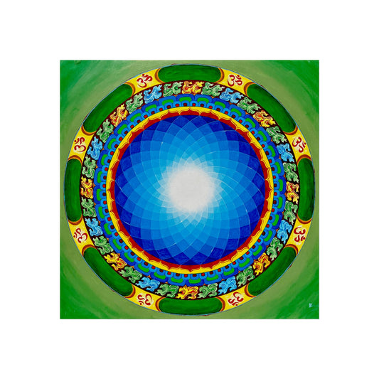 Vibrant Mandala Fine Art Poster - Colorful Home Décor for Meditation Spaces