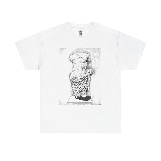 Roman Statue Unisex Heavy Cotton Tee - Perfect for Casual Wear and Art Lovers
