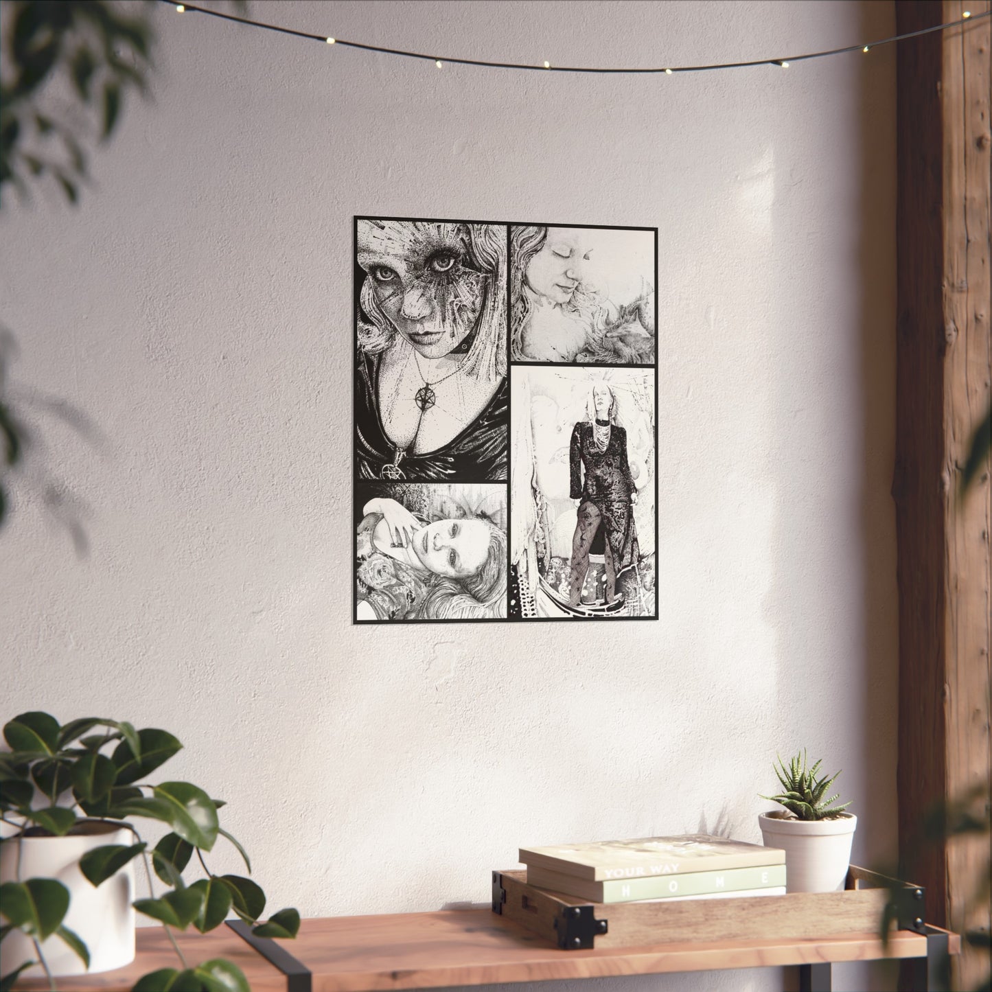 Noire Mix. Gothic Fine Art Posters, Dark Aesthetic Wall Decor, Unique Home Art, Alternative Art Prints, Gift for Art Lovers
