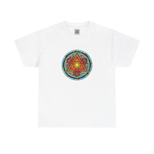 Mahakala Mandala 2 Unisex Heavy Cotton Tee - Perfect for Festivals & Everyday Wear