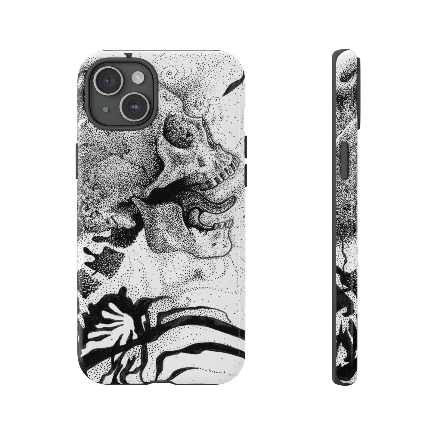 Artistic Skull Phone Case - Tough Protection for Creative Souls