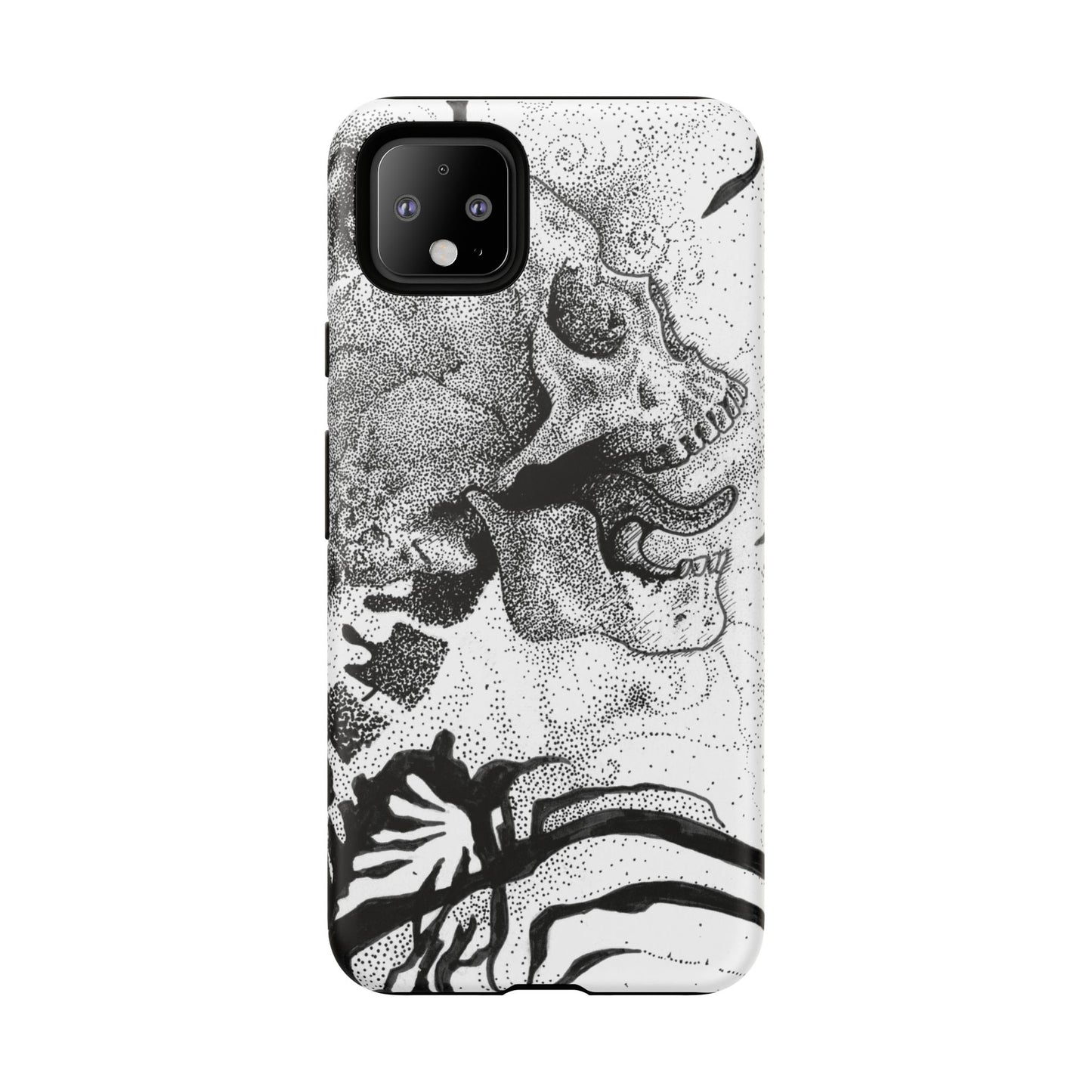 Artistic Skull Phone Case - Tough Protection for Creative Souls