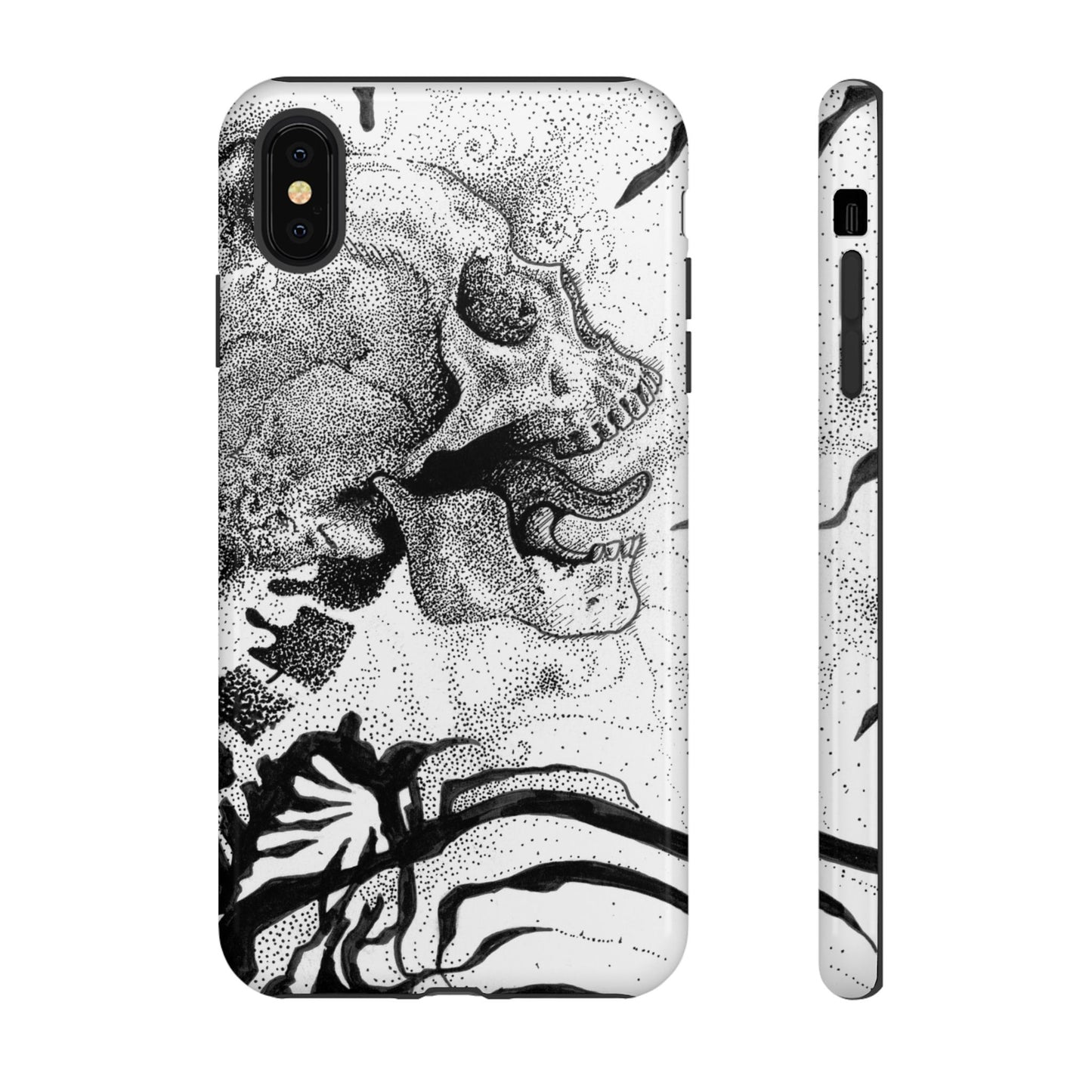 Artistic Skull Phone Case - Tough Protection for Creative Souls