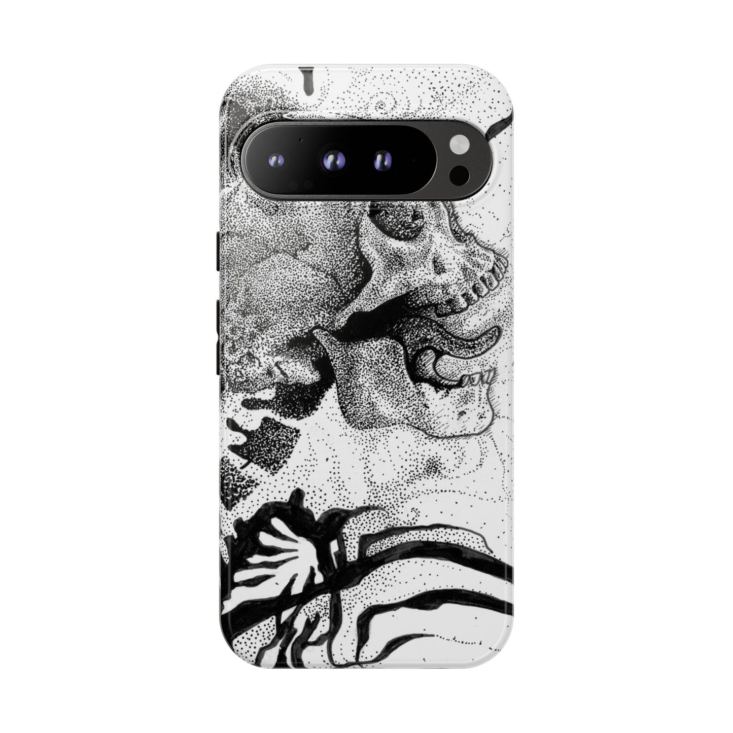 Artistic Skull Phone Case - Tough Protection for Creative Souls