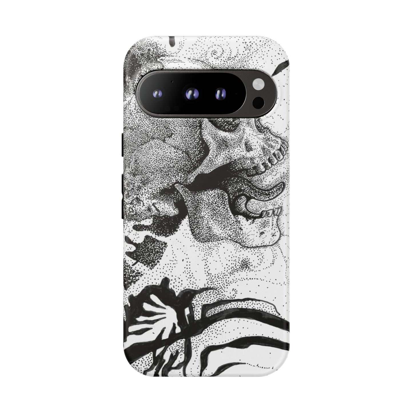 Artistic Skull Phone Case - Tough Protection for Creative Souls