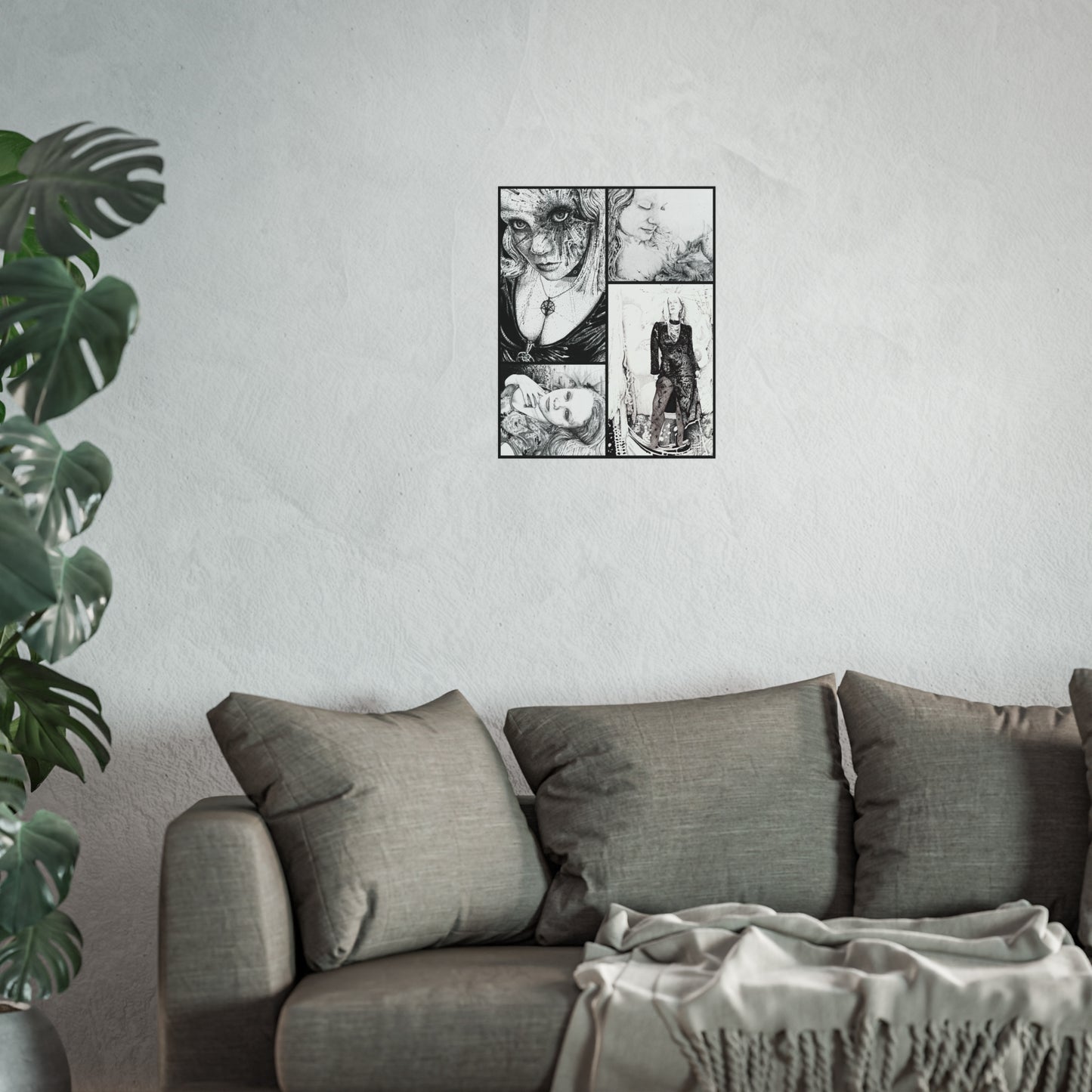 Noire Mix. Gothic Fine Art Posters, Dark Aesthetic Wall Decor, Unique Home Art, Alternative Art Prints, Gift for Art Lovers