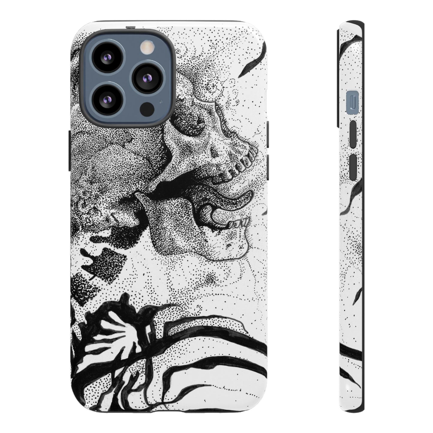 Artistic Skull Phone Case - Tough Protection for Creative Souls