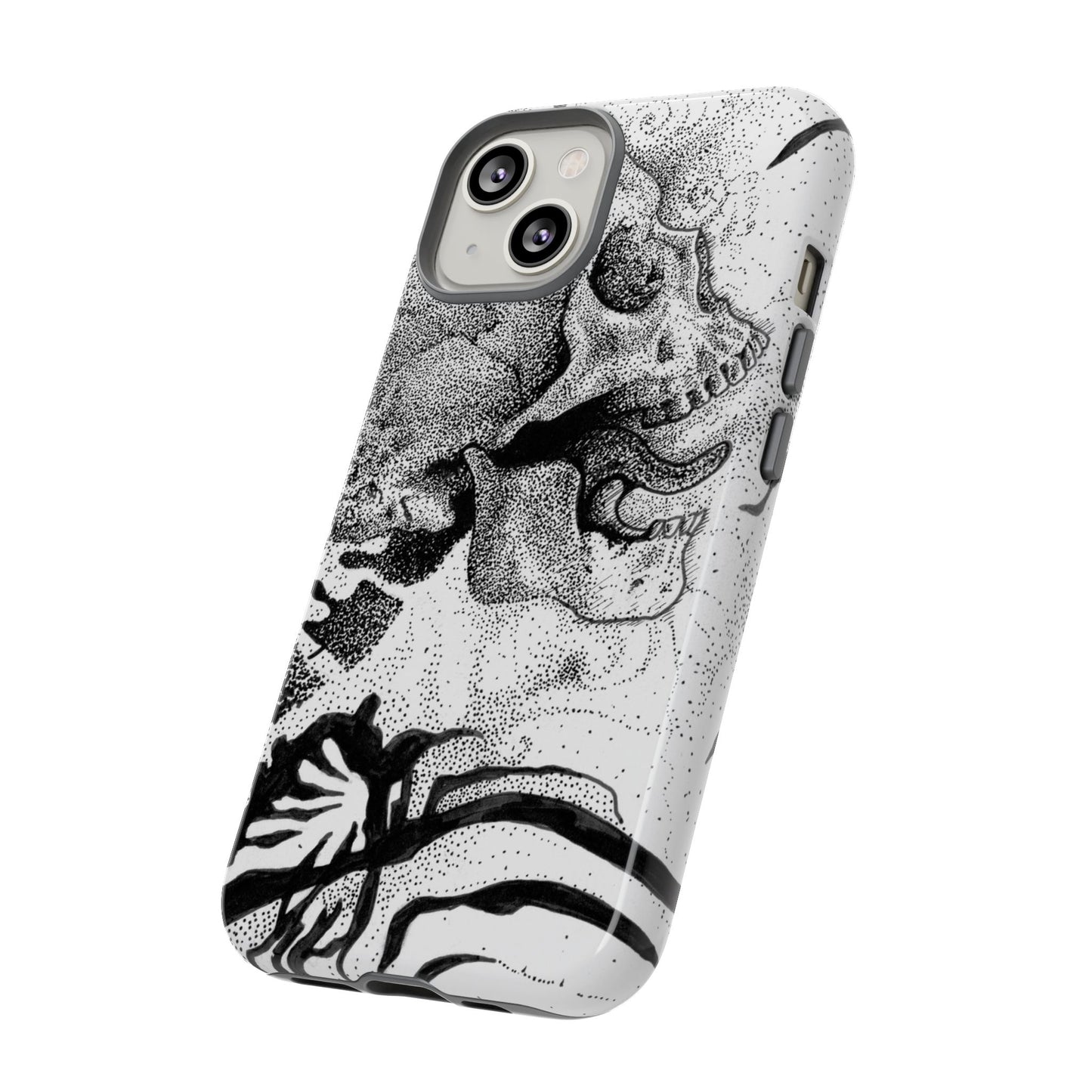 Artistic Skull Phone Case - Tough Protection for Creative Souls