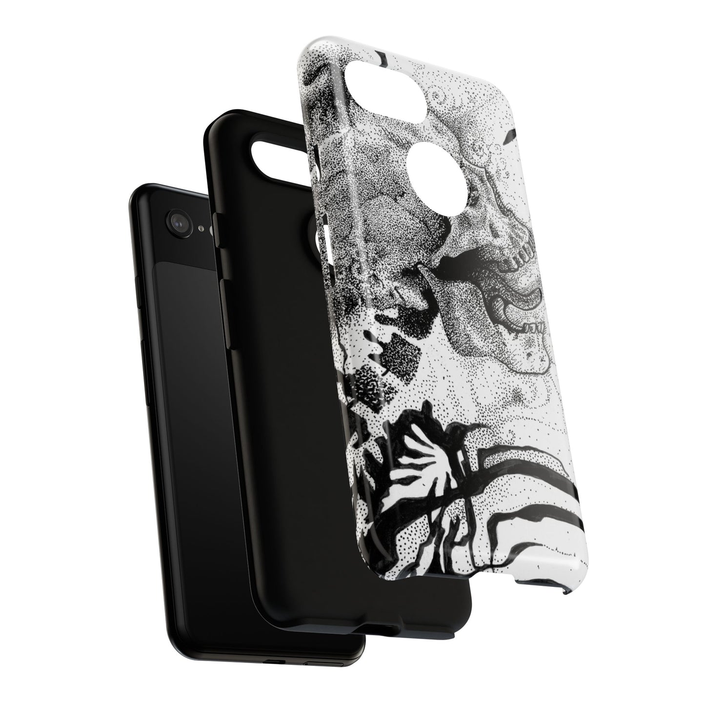 Artistic Skull Phone Case - Tough Protection for Creative Souls