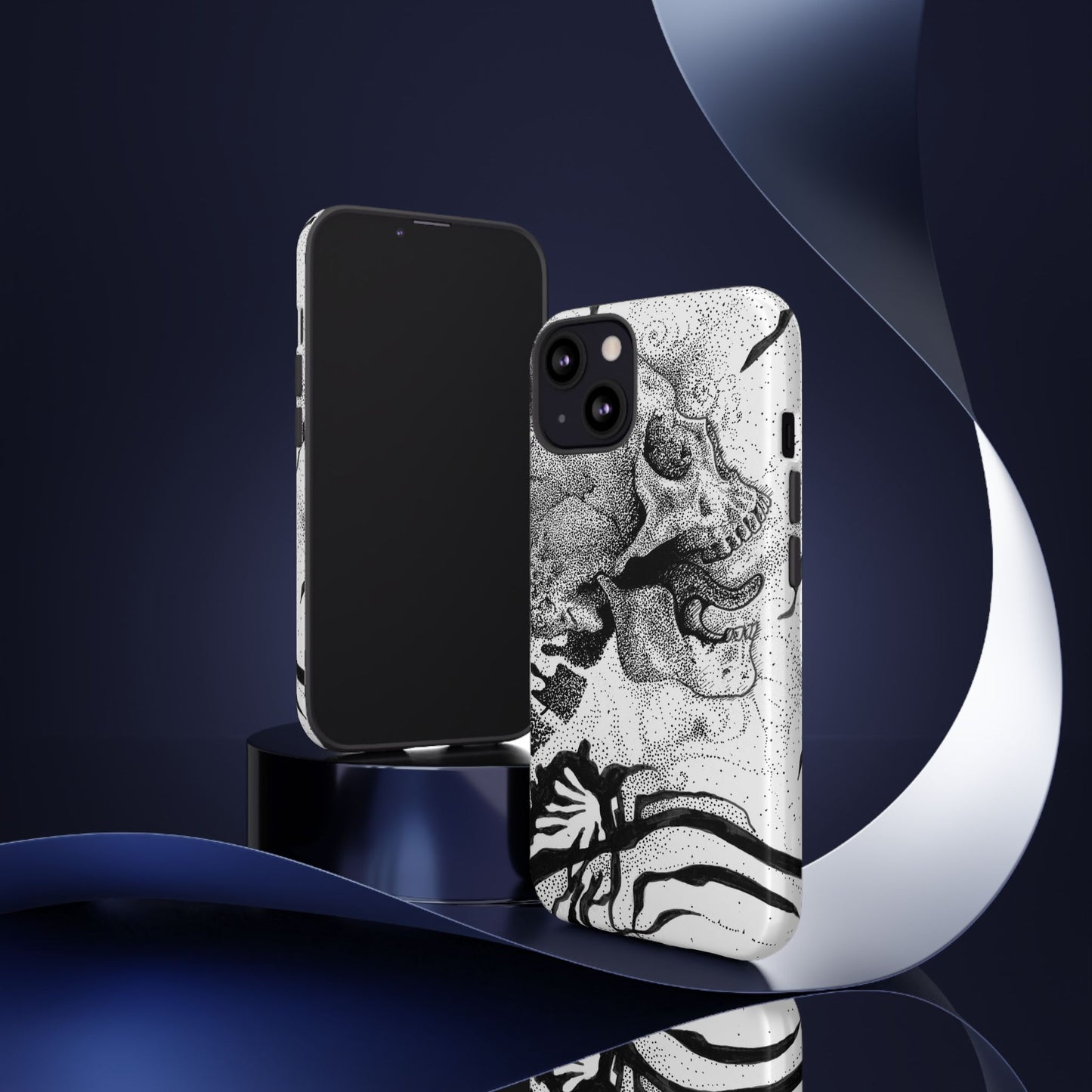 Artistic Skull Phone Case - Tough Protection for Creative Souls