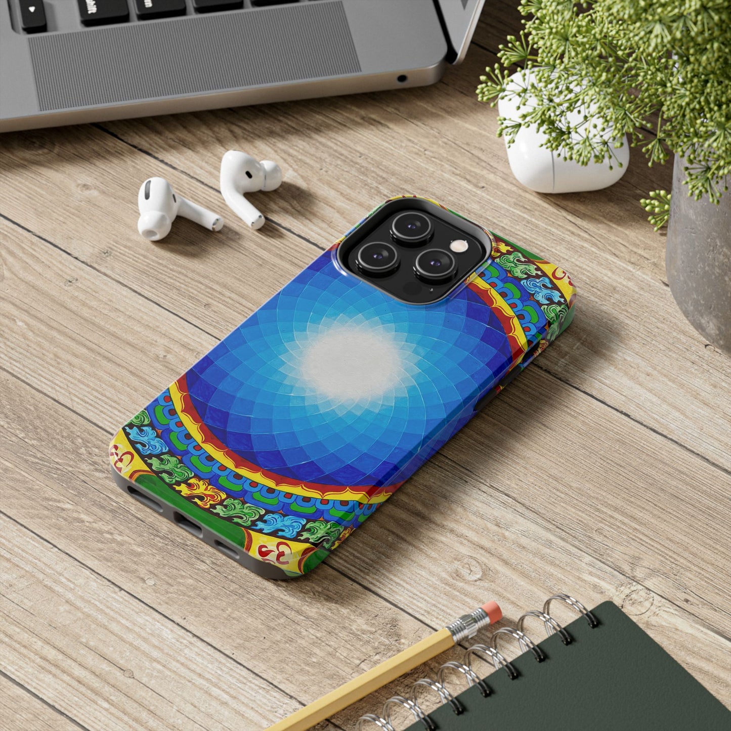 Om Mandala Tough Phone Case | Colorful Design for Stylish Protection