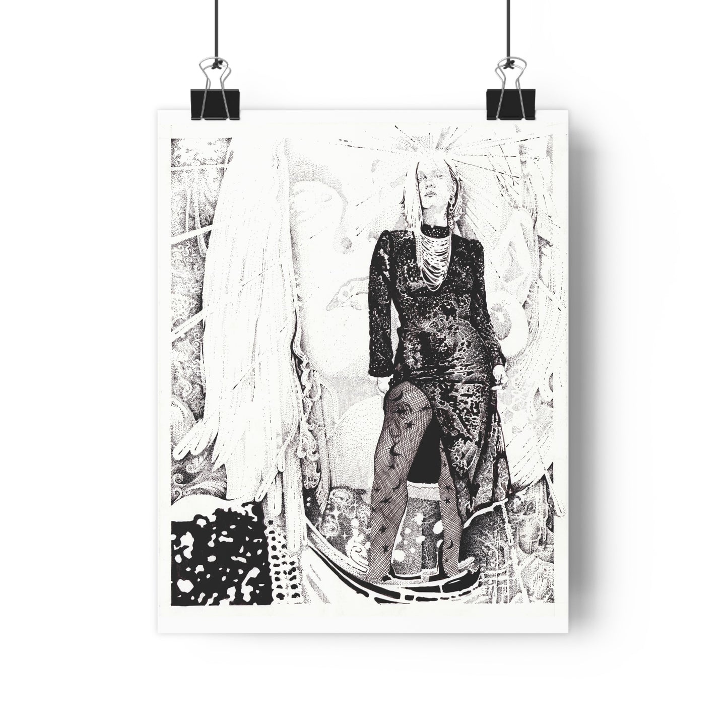 Noire Monochrome Giclée Art Print - Modern Wall Décor, Home Aesthetic Art, Unique Gift, Art Lovers, Contemporary Decor
