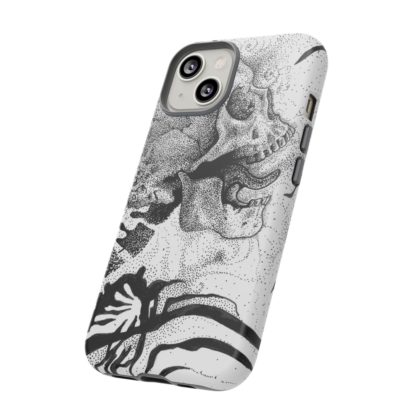 Artistic Skull Phone Case - Tough Protection for Creative Souls