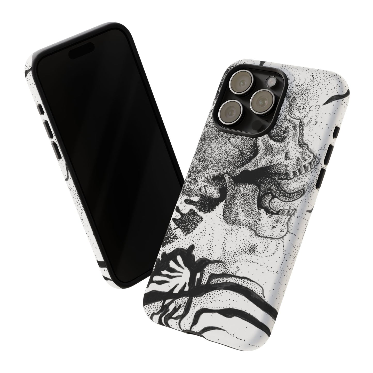 Artistic Skull Phone Case - Tough Protection for Creative Souls
