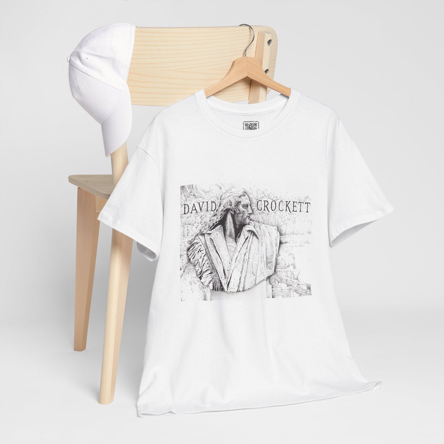 David Crockett Vintage Unisex Heavy Cotton Tee - Casual Heritage Wear