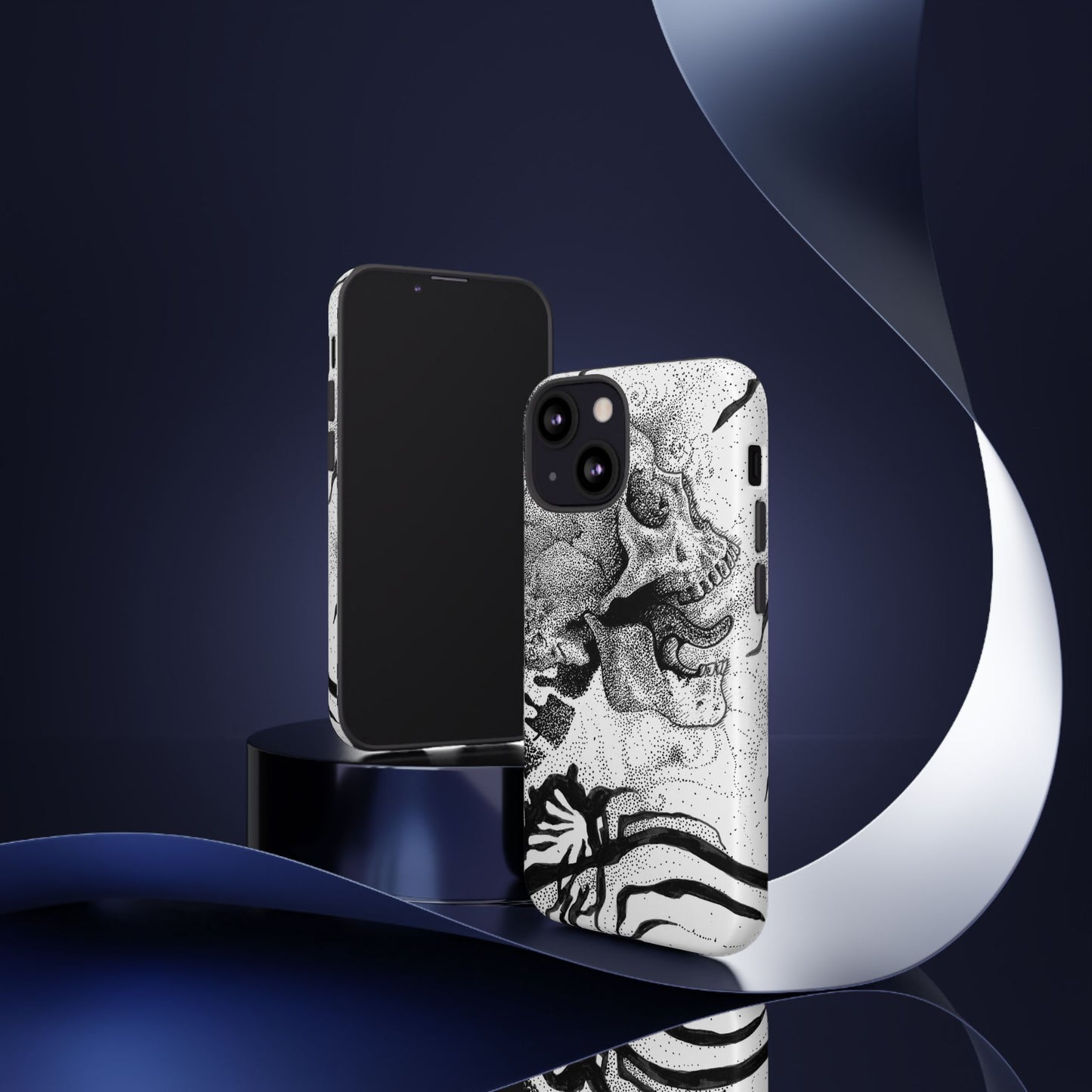 Artistic Skull Phone Case - Tough Protection for Creative Souls