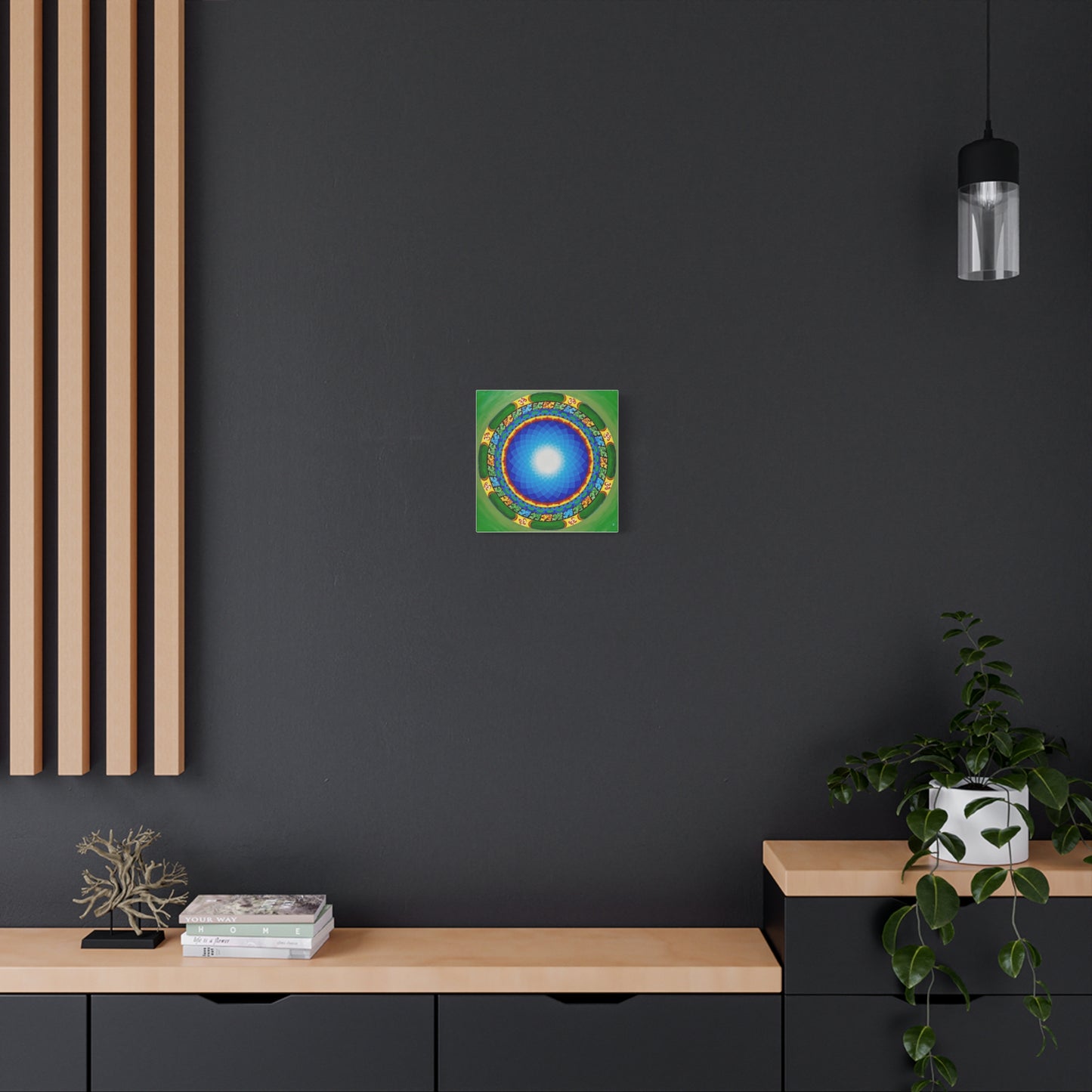 Meditation Wall Art - Colorful Mandala Canvas