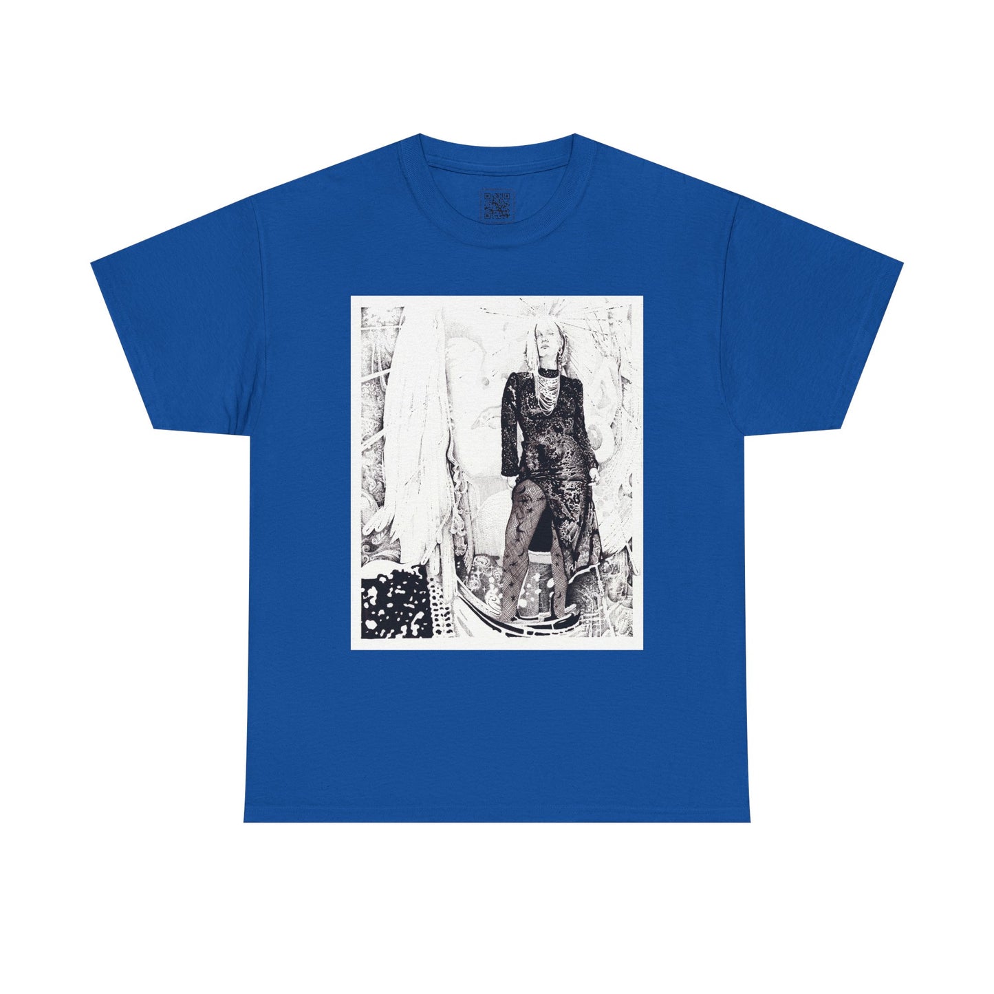 Noire Vintage-Inspired Unisex Heavy Cotton Tee, Soft Graphic Tee, Casual Wear, Artistic Statement Shirt, Gifts for Art Lovers