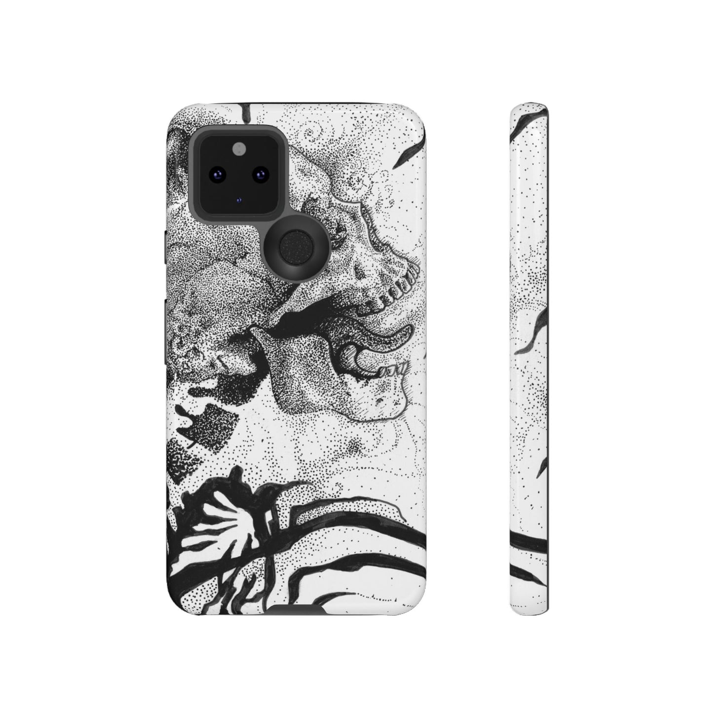 Artistic Skull Phone Case - Tough Protection for Creative Souls
