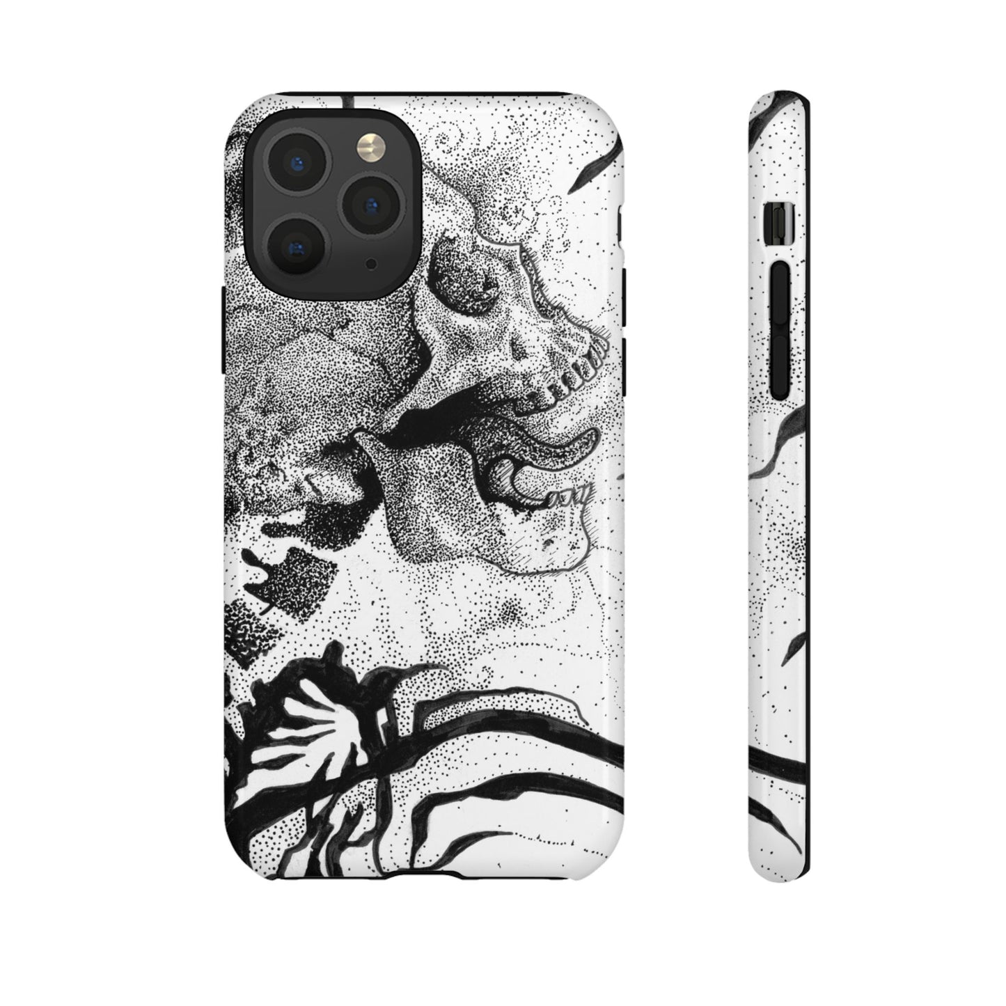 Artistic Skull Phone Case - Tough Protection for Creative Souls