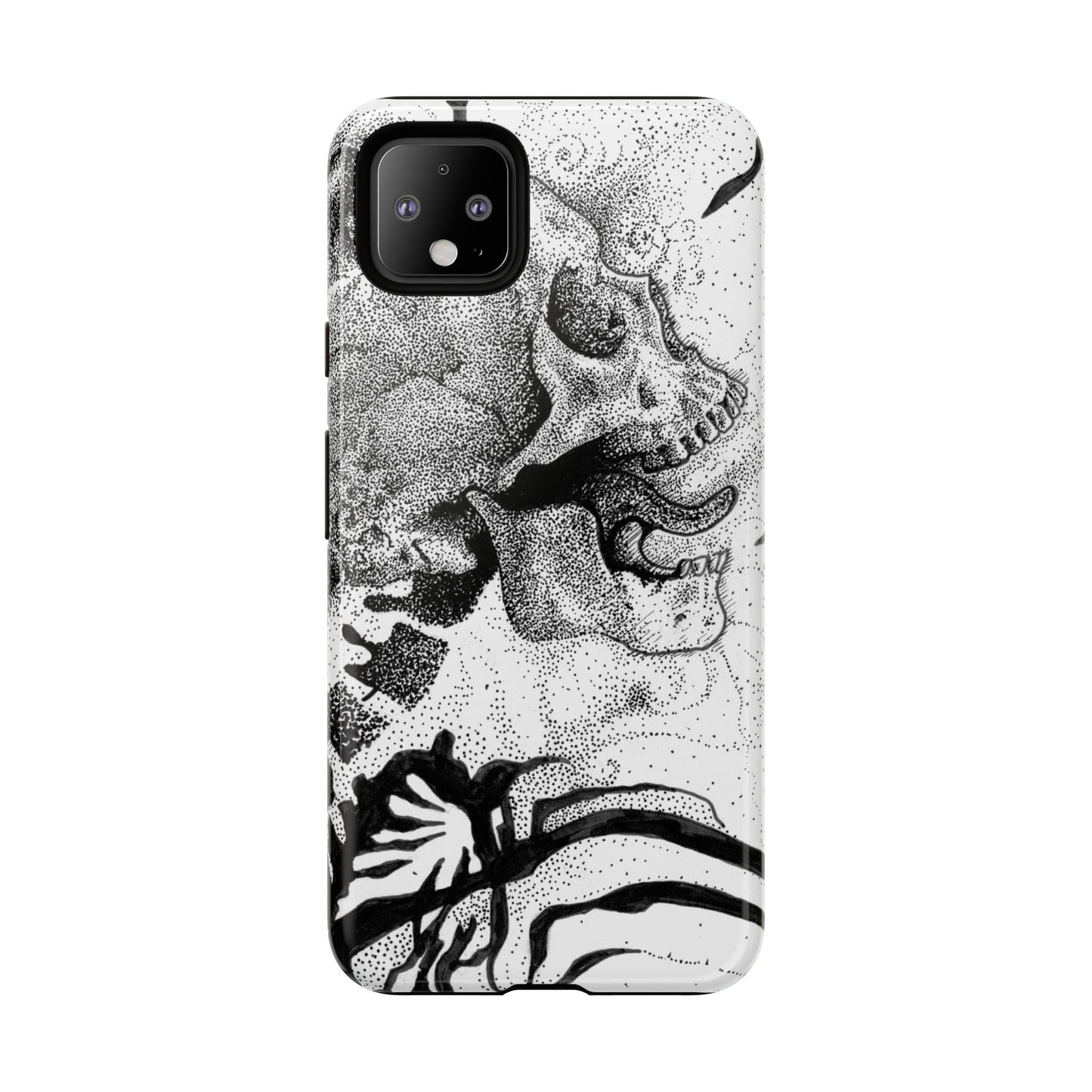 Artistic Skull Phone Case - Tough Protection for Creative Souls