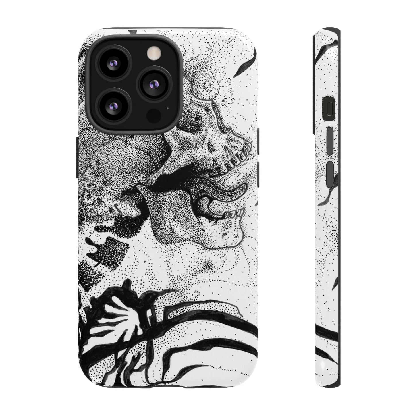 Artistic Skull Phone Case - Tough Protection for Creative Souls