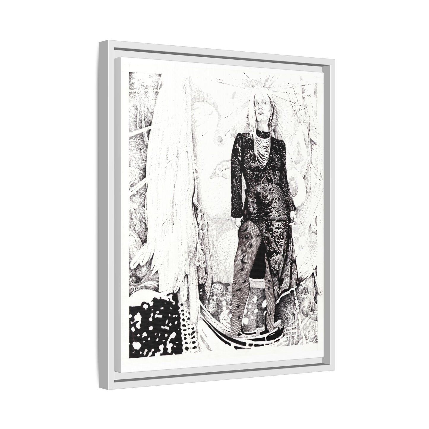 Noire Framed Art Print, Abstract Multi-Color Design, Modern Home Decor, Gallery Wall Art, Unique Gift Idea, Chic Aesthetic