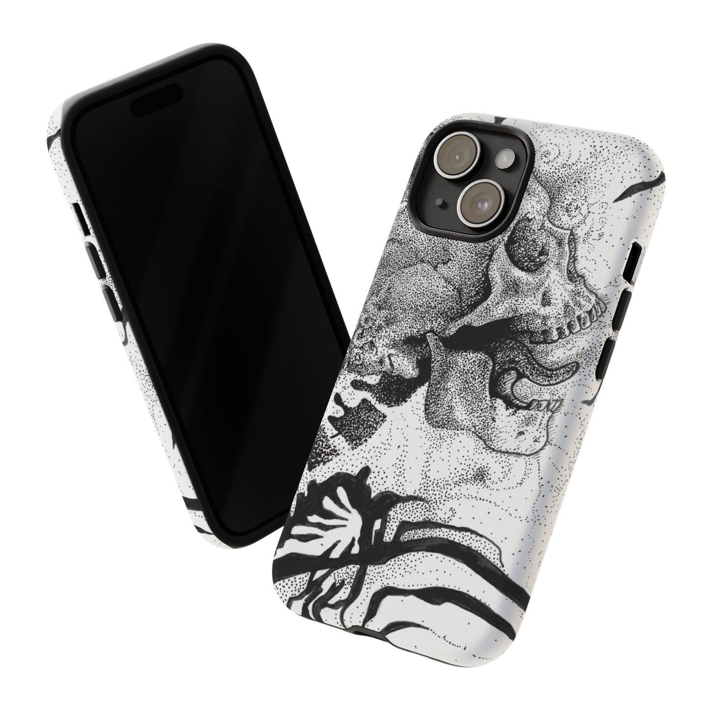 Artistic Skull Phone Case - Tough Protection for Creative Souls