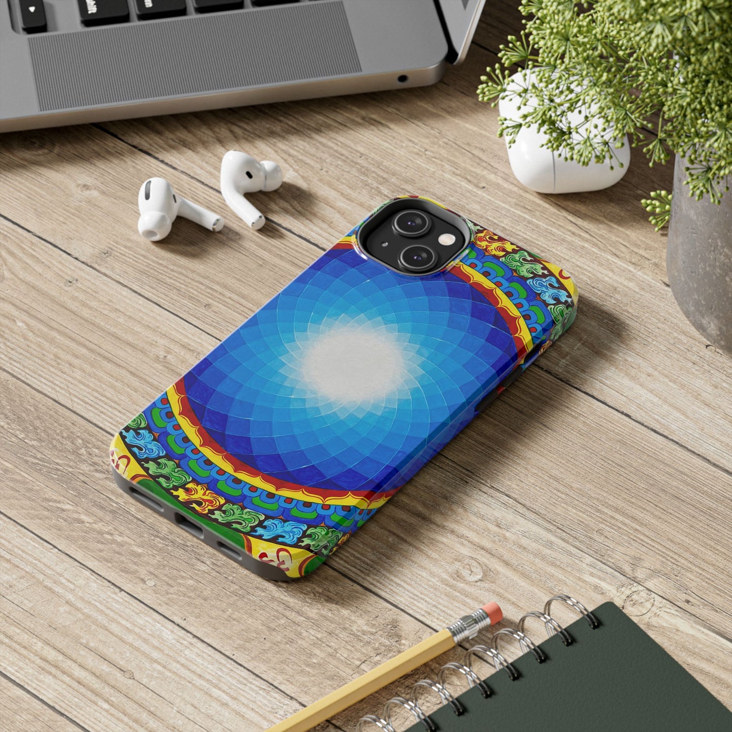 Om Mandala Tough Phone Case | Colorful Design for Stylish Protection