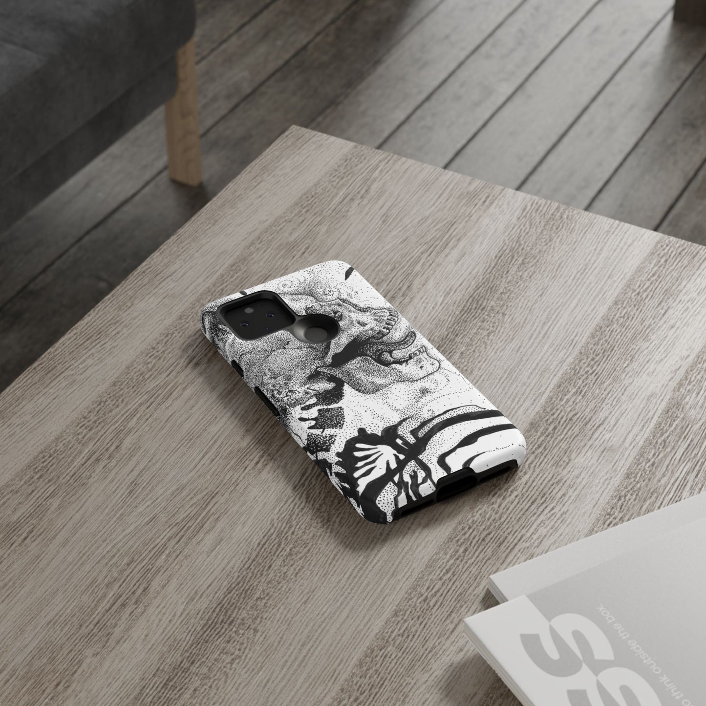 Artistic Skull Phone Case - Tough Protection for Creative Souls