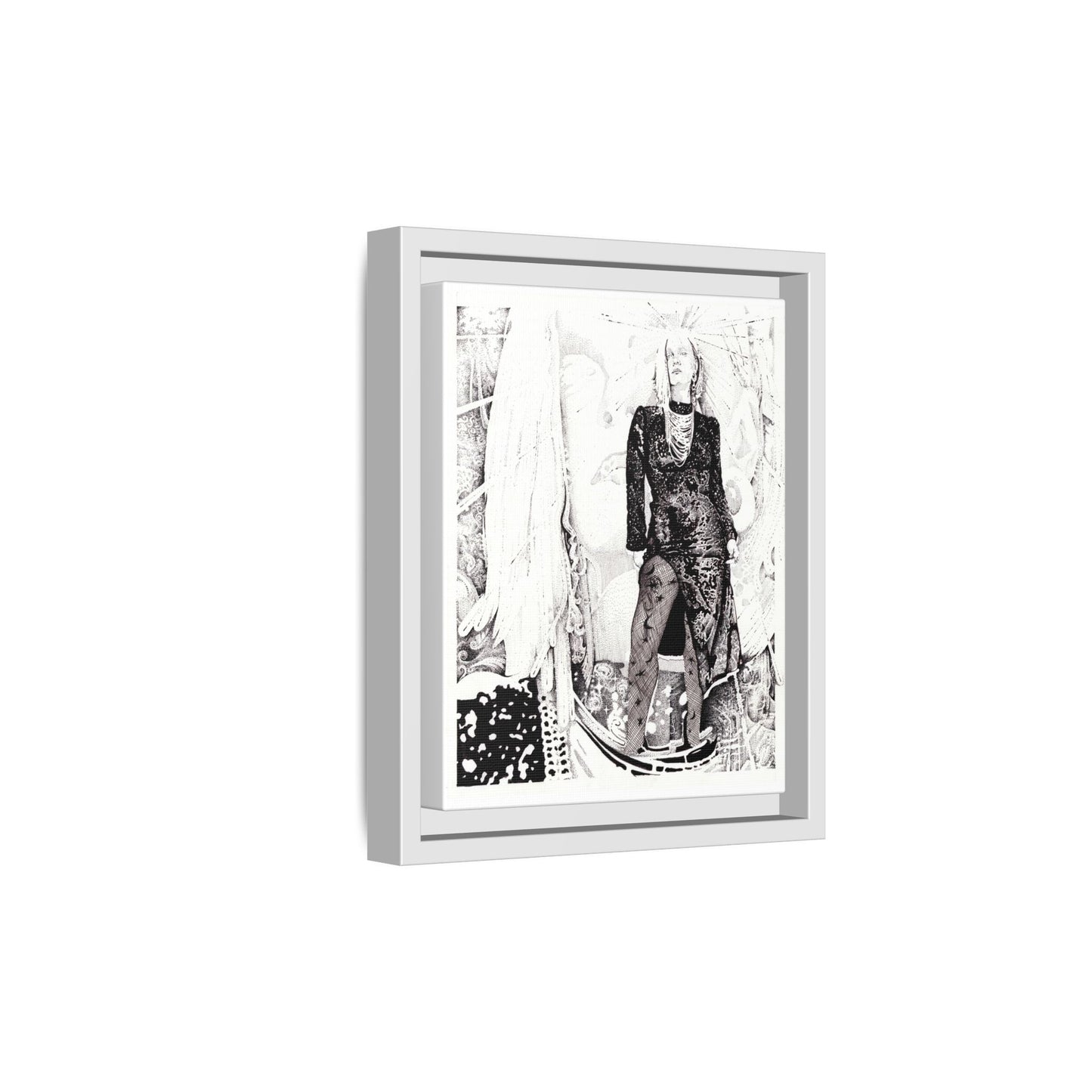 Noire Framed Art Print, Abstract Multi-Color Design, Modern Home Decor, Gallery Wall Art, Unique Gift Idea, Chic Aesthetic