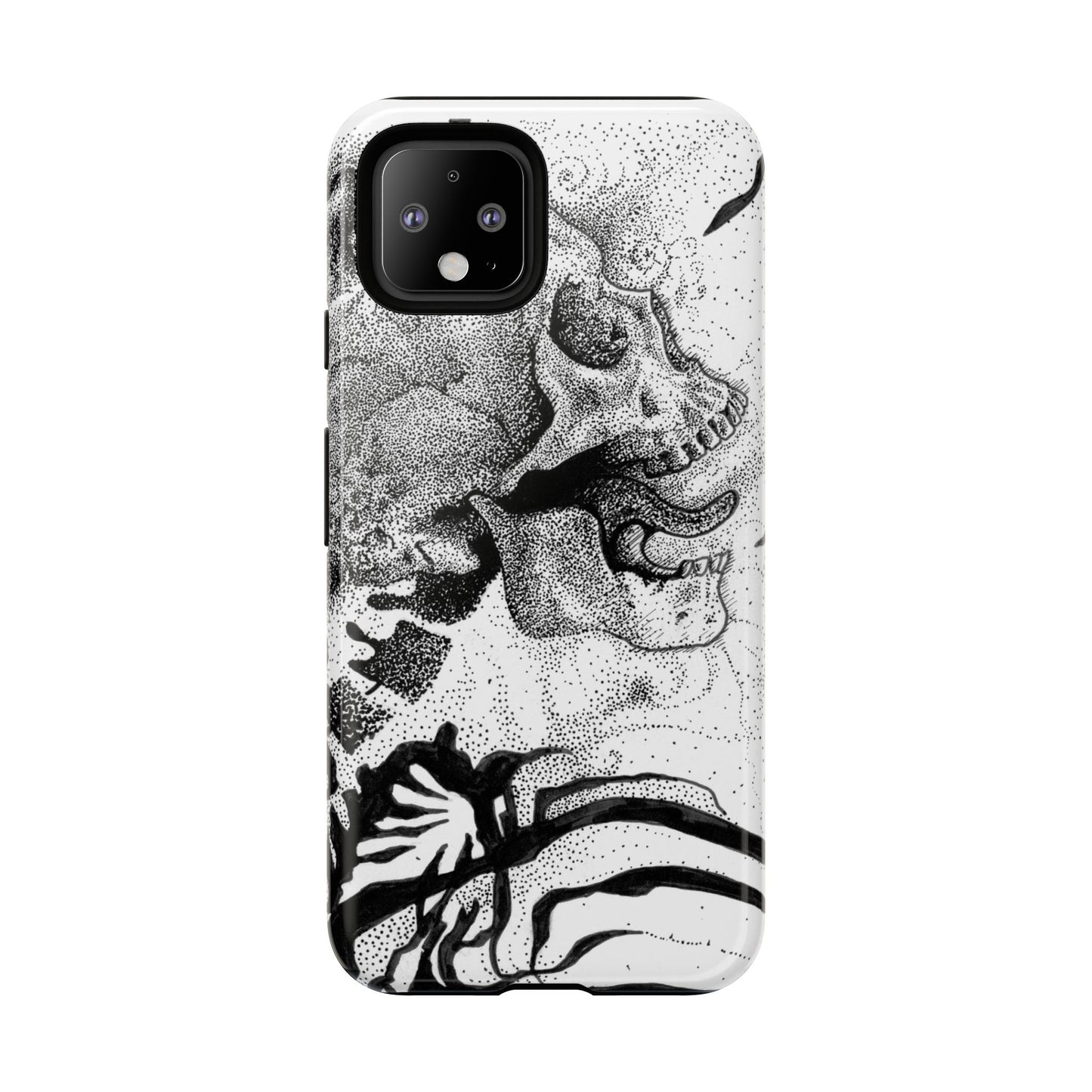 Artistic Skull Phone Case - Tough Protection for Creative Souls
