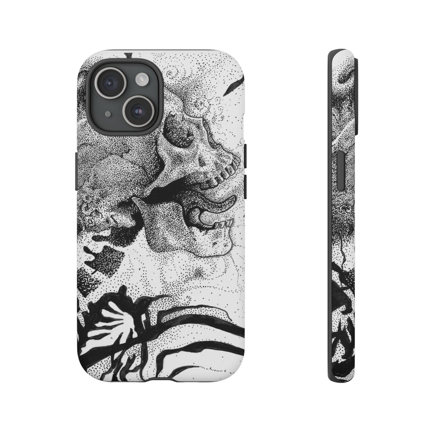 Artistic Skull Phone Case - Tough Protection for Creative Souls