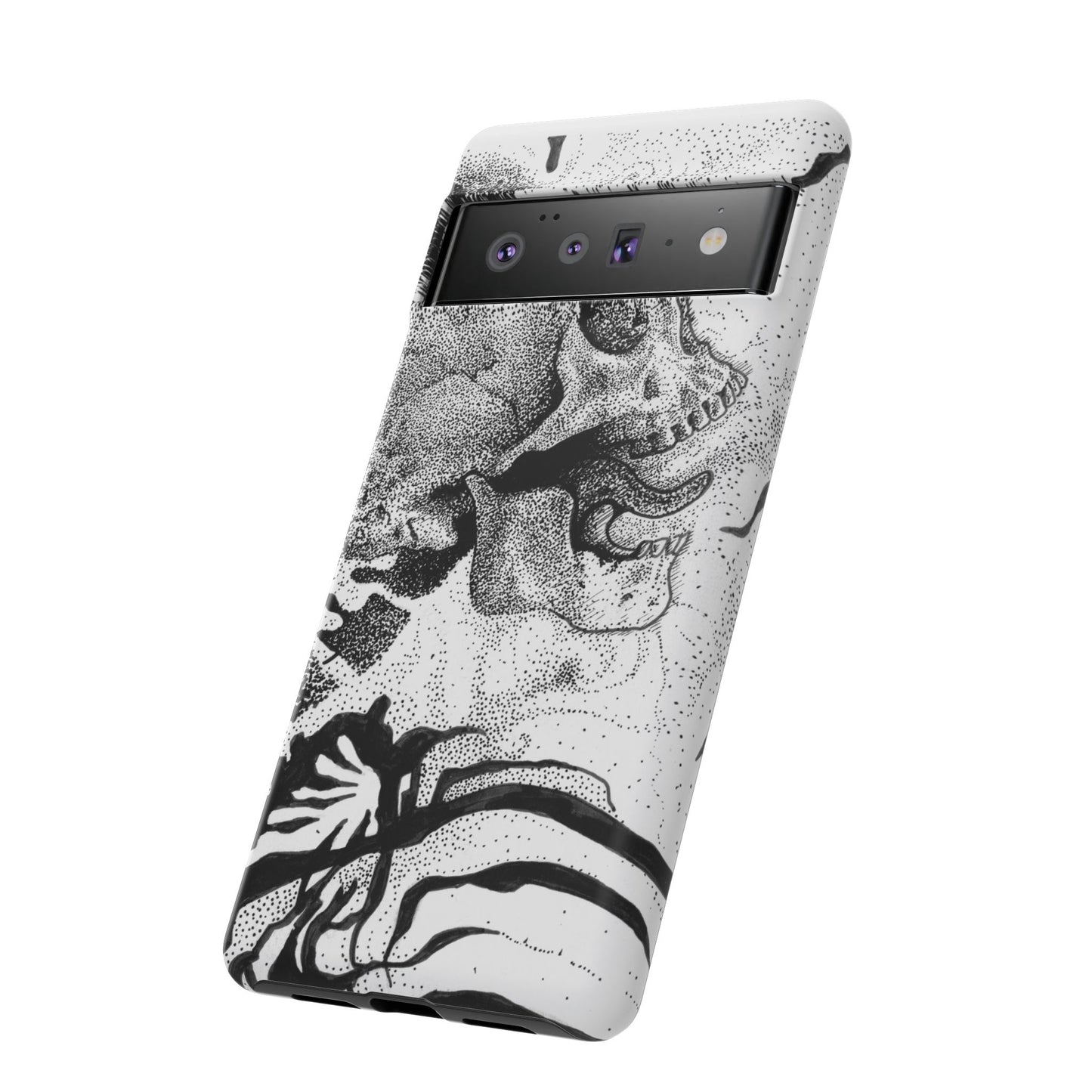 Artistic Skull Phone Case - Tough Protection for Creative Souls