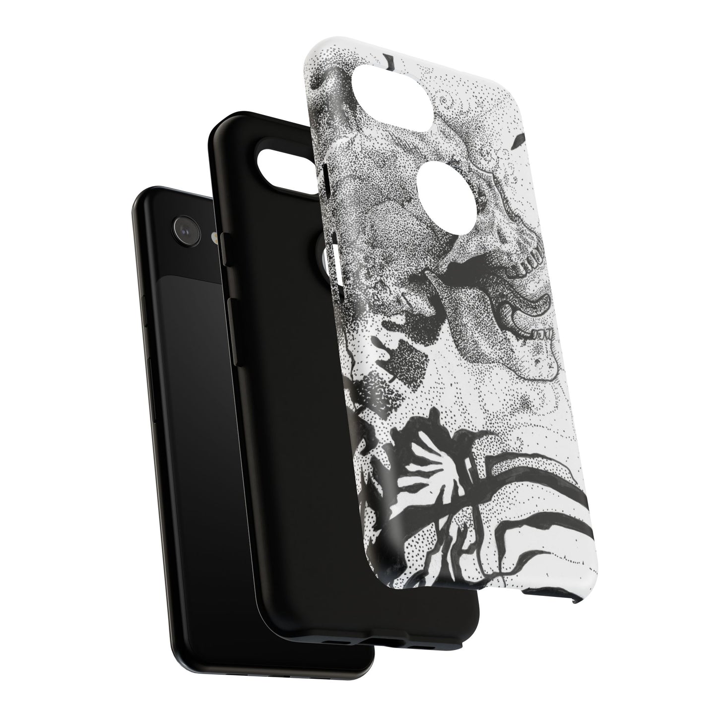 Artistic Skull Phone Case - Tough Protection for Creative Souls