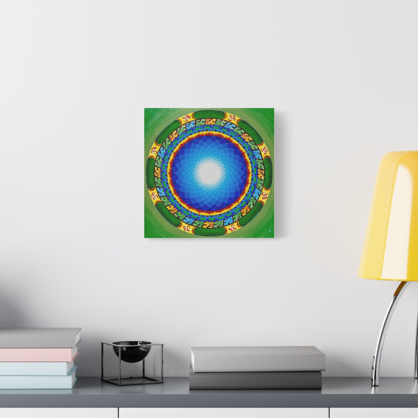 Meditation Wall Art - Colorful Mandala Canvas