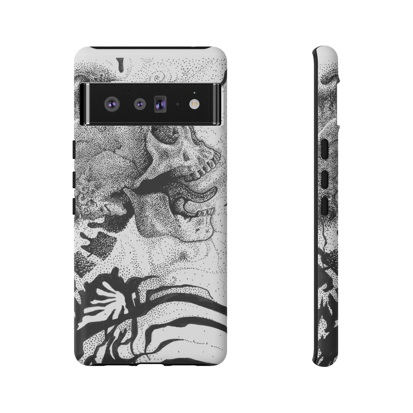 Artistic Skull Phone Case - Tough Protection for Creative Souls