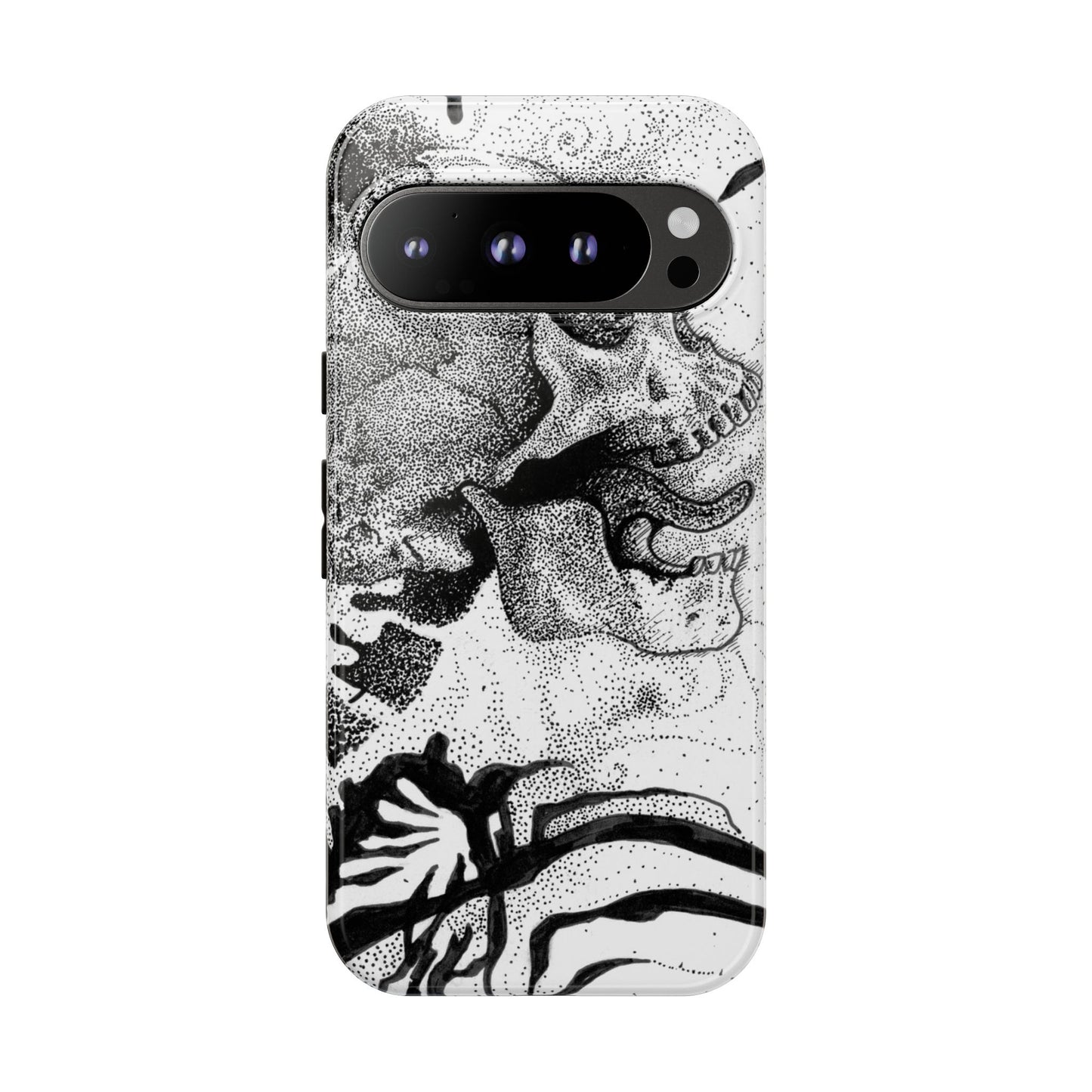 Artistic Skull Phone Case - Tough Protection for Creative Souls
