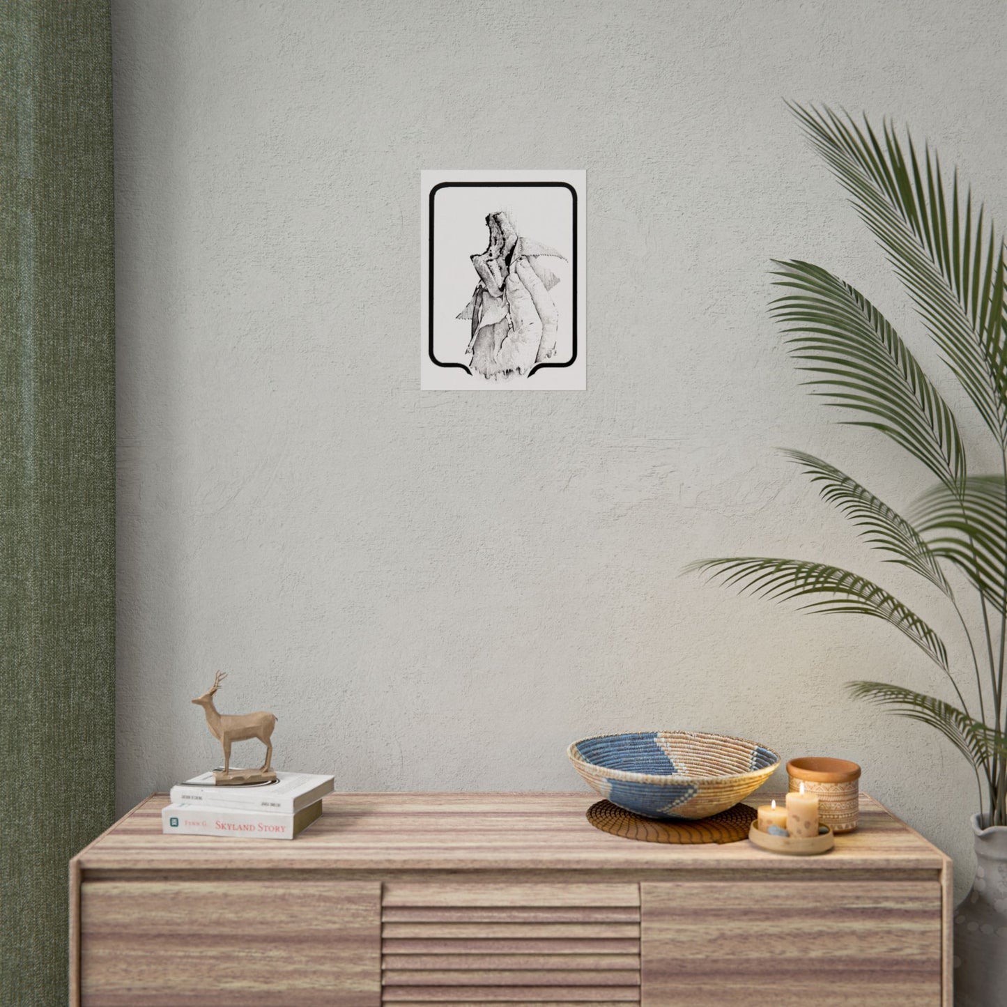 Artistic Rolled Poster - Hand Holding an Ice Cream Sandwich Illustration