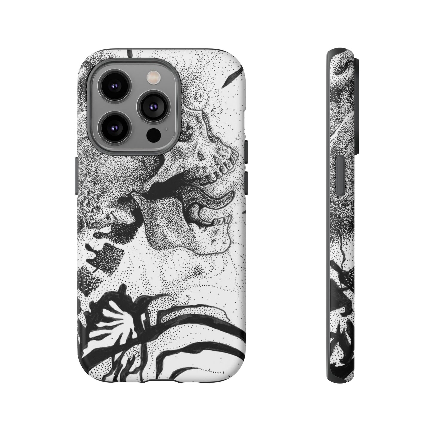 Artistic Skull Phone Case - Tough Protection for Creative Souls