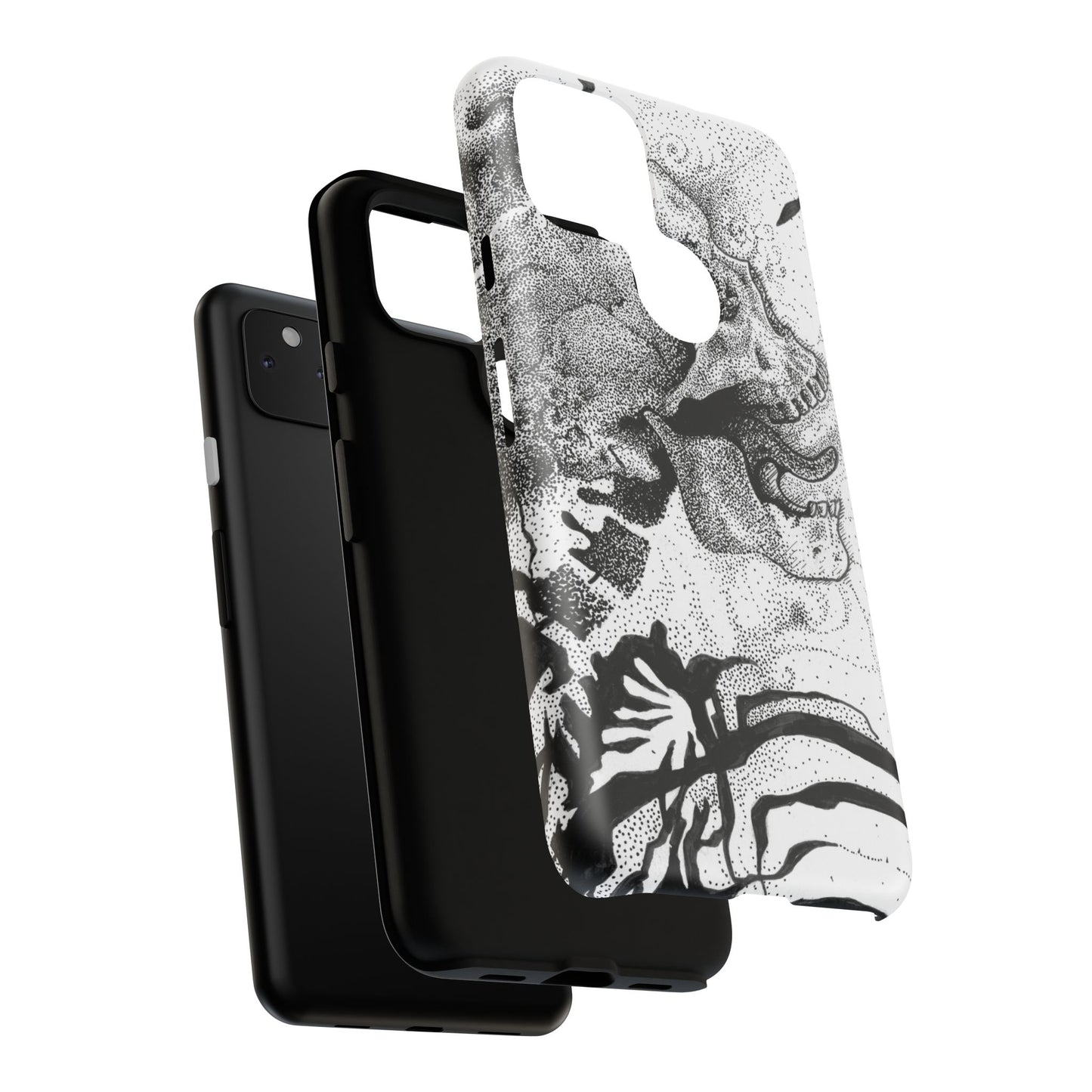 Artistic Skull Phone Case - Tough Protection for Creative Souls