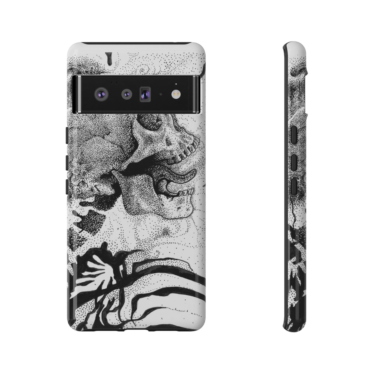 Artistic Skull Phone Case - Tough Protection for Creative Souls