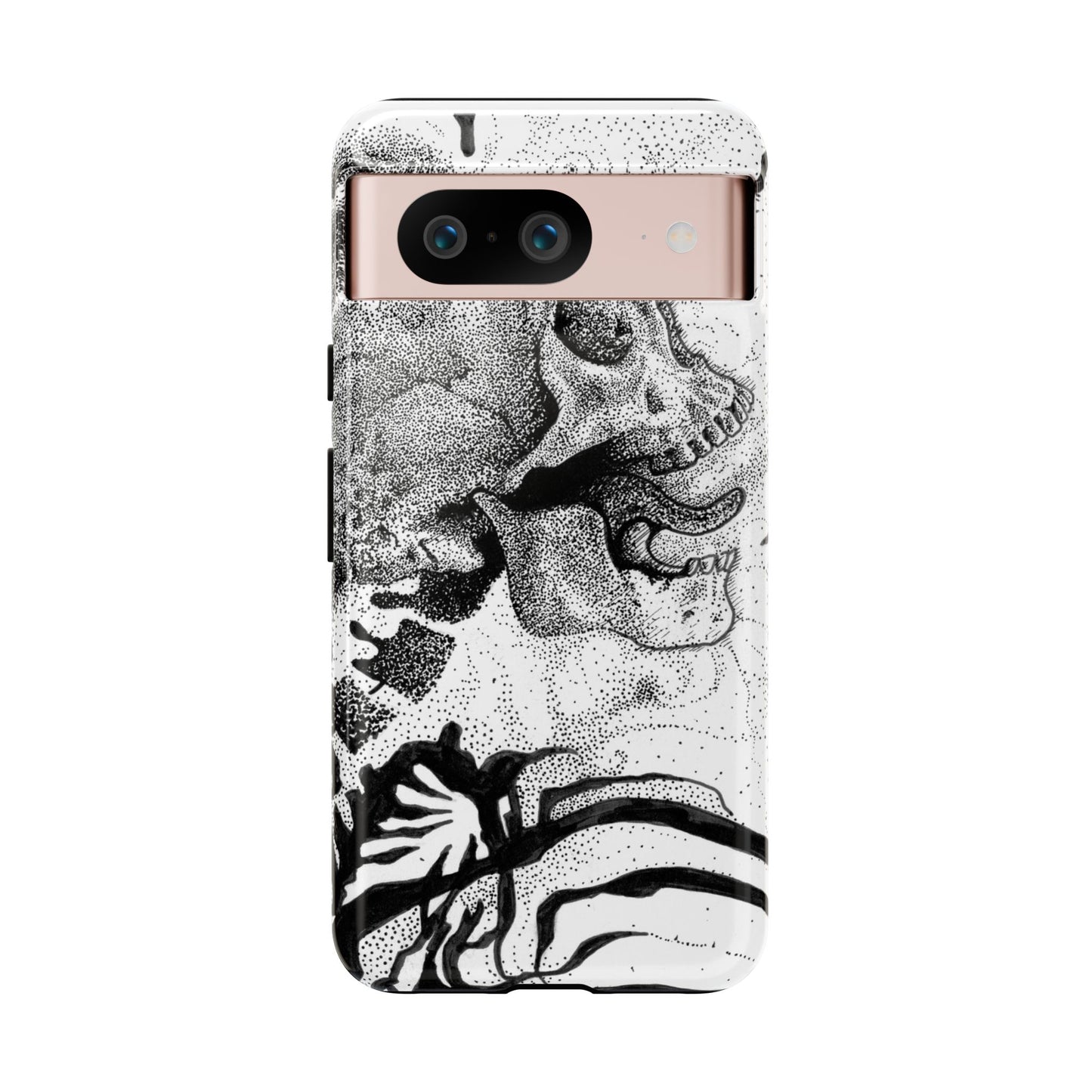 Artistic Skull Phone Case - Tough Protection for Creative Souls