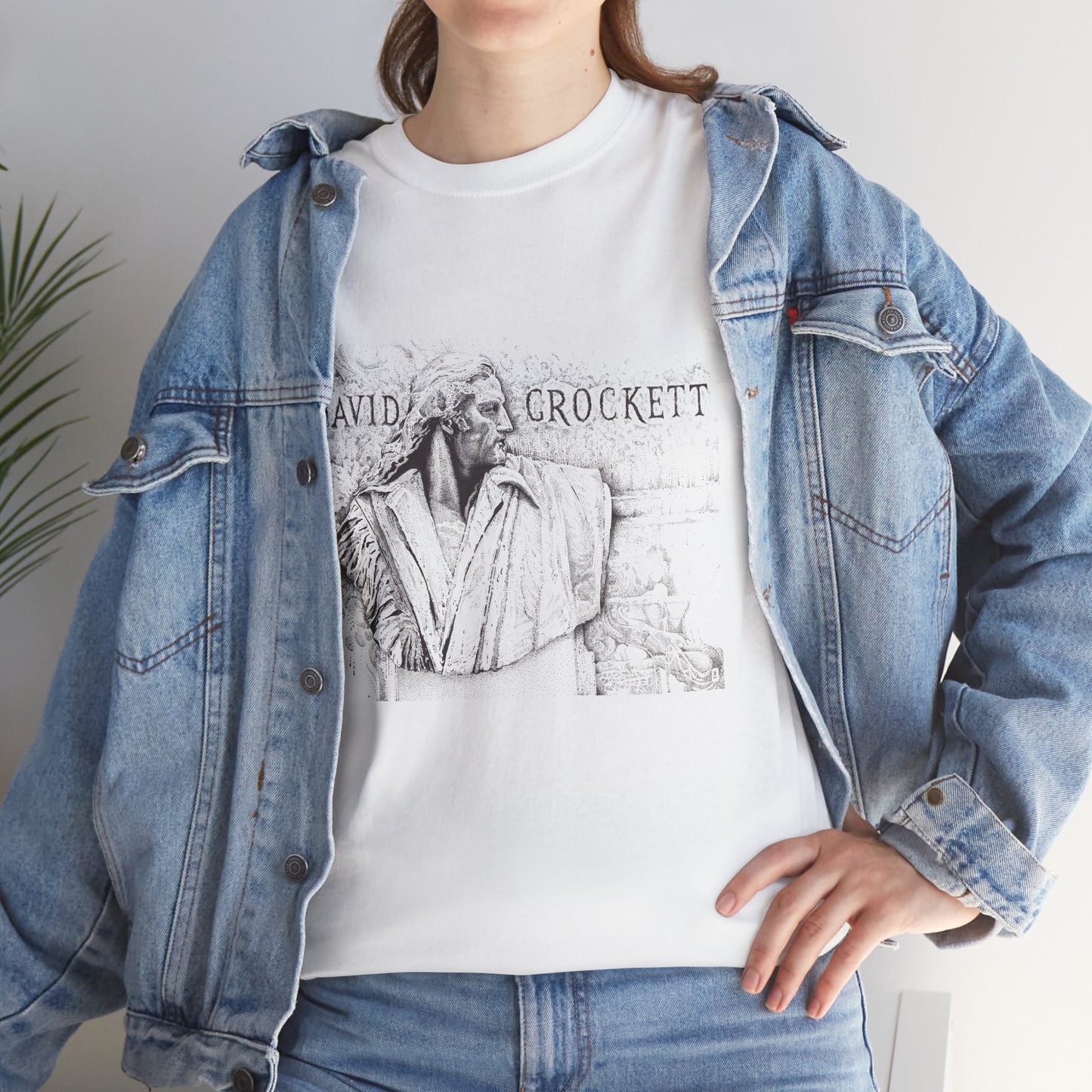David Crockett Vintage Unisex Heavy Cotton Tee - Casual Heritage Wear